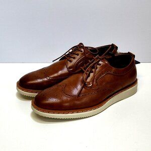 George Jonaah Wingtip Oxford Dress Shoes Size 9 Memory Insole True To Size Fit